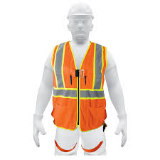 [TRU-101770] CHALECO DE SEGURIDAD PARA ARNÉS, ALTA VISIBILIDAD, NARANJA
