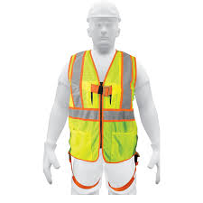 [TRU-101771] CHALECO DE SEGURIDAD PARA ARNÉS, ALTA VISIBILIDAD, VERDE
