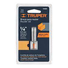 [TRU-102723] BROCA PARA ROUTER, MEDIA CAÑA, 1', TRUPER