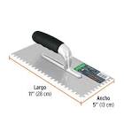 [TRU-102779] LLANA 11' DENTADO CUADRADO 1/4', 6 REMACHES, MGO COMFORT
