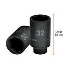 [TRU-103192] DADO LARGO IMPACTO DE 32 MM, 6 PUNTAS, CUADRO 1/2', TRUPER