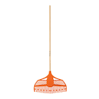 [TRU-11107] ESCOBA PLÁSTICA PARA JARDÍN, FLEXIBLE, 23 DIENTES, MANGO 48'