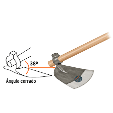 [TRU-11631] AZADÓN CÓRDOBA # 3 CON MANGO DE 54', TRUPER