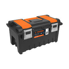 [TRU-11811] CAJA P/HERRAMIENTA 19' C/COMPARTIMENTOS Y BROCHES METÁLICOS