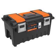 [TRU-11812] CAJA P/HERRAMIENTA 22' C/COMPARTIMENTOS Y BROCHES METÁLICOS