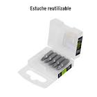 [EXP-12156] ESTUCHE CON 5 PUNTAS POZIDRIV PZ1 LARGO 1', TRUPER EXPERT
