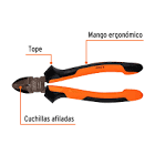 [EXP-12349] PINZA CORTE DIAGONAL 7' ALTA PALANCA, COMFORT GRIP, EXPERT