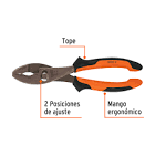 [EXP-13065] PINZAS DE CHOFER 8' MANGO COMFORT GRIP, TRUPER EXPERT