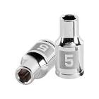 [TRU-13167] DADO DE 5 MM, 6 PUNTAS, CUADRO 1/4', TRUPER