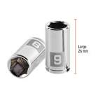 [TRU-13171] DADO DE 9 MM, 6 PUNTAS, CUADRO 1/4', TRUPER