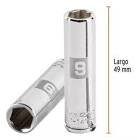 [TRU-13203] DADO LARGO DE 9 MM, 6 PUNTAS, CUADRO 1/4', TRUPER