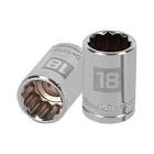 [TRU-13532] DADO DE 18 MM, 12 PUNTAS, CUADRO 1/2', TRUPER