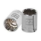 [TRU-13536] DADO DE 22 MM, 12 PUNTAS, CUADRO 1/2', TRUPER