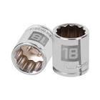 [TRU-13638] DADO DE 18 MM, 12 PUNTAS, CUADRO 3/8', TRUPER