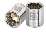 [TRU-13640] DADO DE 20 MM, 12 PUNTAS, CUADRO 3/8', TRUPER