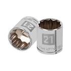 [TRU-13641] DADO DE 21 MM, 12 PUNTAS, CUADRO 3/8', TRUPER
