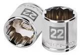 [TRU-13642] DADO DE 22 MM, 12 PUNTAS, CUADRO 3/8', TRUPER