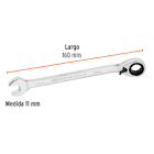 [EXP-13666] LLAVE COMBINADA MATRACA REVERSIBLE 11MMX160 MM LARGO, EXPERT