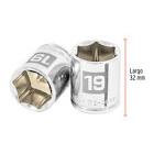 [TRU-13683] DADO DE 19 MM, 6 PUNTAS, CUADRO 3/8', TRUPER