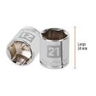 [TRU-13685] DADO DE 21 MM, 6 PUNTAS, CUADRO 3/8', TRUPER