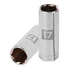 [TRU-13777] DADO LARGO DE 17 MM, 6 PUNTAS, CUADRO 3/8', TRUPER