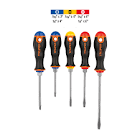 [TRU-14138] JUEGO DE 5 DESARMADORES MANGO COMFORT GRIP, TRUPER
