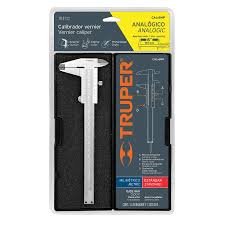 [TRU-14394] CALIBRADOR VERNIER ANALÓGICO 6' ACERO INOX, STD Y MM, TRUPER