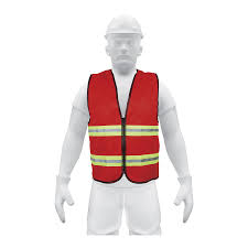 [TRU-15417] CHALECO DE SEGURIDAD ROJO ALTA VISIBILIDAD CON CIERRE