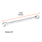 [EXP-15592] LLAVE COMBINADA EXTRALARGA 3/8' X 164 MM DE LARGO, EXPERT