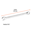[EXP-15595] LLAVE COMBINADA EXTRALARGA 9/16' X 220 MM DE LARGO, EXPERT