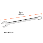 [EXP-15632] LLAVE COMBINADA EXTRALARGA 1-11/16' X 483 MM LARGO, EXPERT