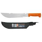 [TRU-15890] MACHETE RAMBO 12' CACHA REMACHADA NARANJA, CON FUNDA, TRUPER