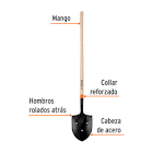 [TRU-17187] PALA IRRIGACIÓN T-2000 3 PERFORACIONES MANGO LARGO 45'
