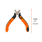 [TRU-17368] MINI PINZA TIPO TENAZA 4' MANGO COMFORT GRIP, TRUPER