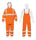 [TRU-17409] CONJUNTO IMPERMEABLE DOBLE CAPA NARANJA CON REFLEJANTE, G