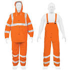 [TRU-17410] CONJUNTO IMPERMEABLE DOBLE CAPA NARANJA CON REFLEJANTE, XG