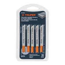 [TRU-18138] BLÍSTER CON 5 SEGUETAS 24 DPP ZANCO 'U' CORTE RECTO METAL