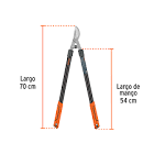 [TRU-18399] TIJERA PARA RAMAS 70 CM, CLASSIC, MGOS TUBULARES, TRUPER