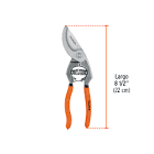 [TRU-18465] TIJERA FORJADA P/PODA 8-1/2' CUCHILLA PASO, CABEZA ANGULADA