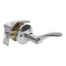 [HER-20037] CERRADURA MANIJA 'MILÁN' BAÑO CROMO MATE, CILINDRO METAL