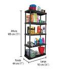 [PRE-20614] ESTANTE PLÁSTICO 5 REPISAS CAP. 35 KG, 180X44X92, PRETUL
