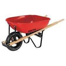 [PRE-20623] CARRETILLA 5.5FT3 ROJA IMPONCHABLE BASTIDORES MADERA, PRETUL