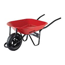 [PRE-20628] CARRETILLA 4 FT3 ROJA,NEUMÁTICA,BASTIDOR TUBULAR, PRETUL