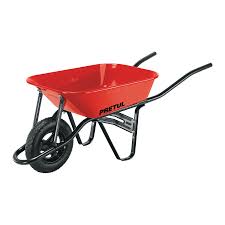 [PRE-20675] CARRETILLA 3.5 FT3 ROJA,ANGOSTA,NEUMÁTICA, TUBULAR, PRETUL