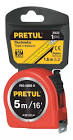 [PRE-21612] FLEXÓMETRO ROJO 5 M CINTA 19 MM, EN TARJETA, PRETUL
