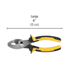 [PRE-22672] PINZA DE CHOFER 6' MANGO COMFORT GRIP, PRETUL