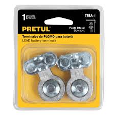 [PRE-23040] BLÍSTER 2 TERMINALES P/BATERÍA, PLOMO, POSTE LATERAL, PRETUL