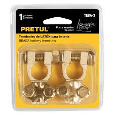 [PRE-23042] BLÍSTER 2 TERMINALES P/BATERÍA, LATÓN POSTE SUPERIOR, PRETUL