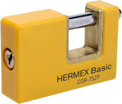 [HER-23524] CANDADO ANTIPALANCA 75 MM CUERPO METÁLICO, HERMEX BASIC