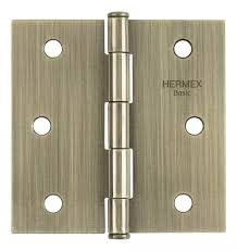 [HER-25101] BISAGRA CUADRADA 2', LATÓN ANTIGUO, CABEZA PLANA, BASIC